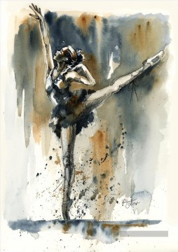 Danse Ballet œuvres - ballet aquarelle Kristin Glaze